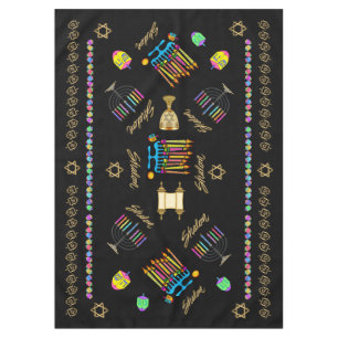 Elegant Hanukkah Chanukah Tablecover Tablecloth Tischdecke