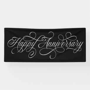 Elegant Happy Anniversary-Skript Banner