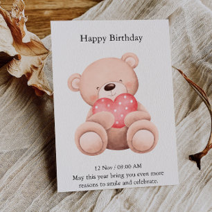 Elegant Happy Birthday Card Einladung