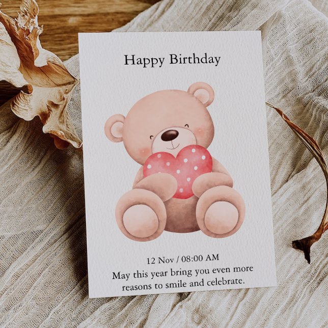 Elegant Happy Birthday Card Einladung (Elegant Happy Birthday Card)
