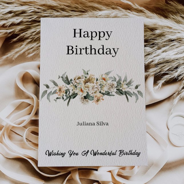 Elegant Happy Birthday Card Einladung (Elegant Happy Birthday Card)