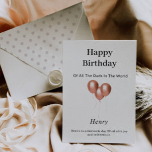 Elegant Happy Birthday Card Einladung