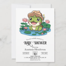 Elegant Happy Frog Baby Shower