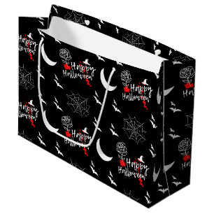 Elegant Happy Halloween Rose & Fleet Große Geschenktüte