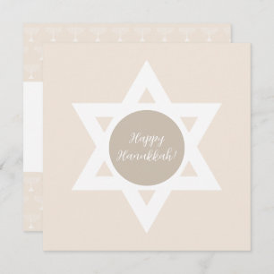 Elegant Happy Hanukkah Greetings Karte