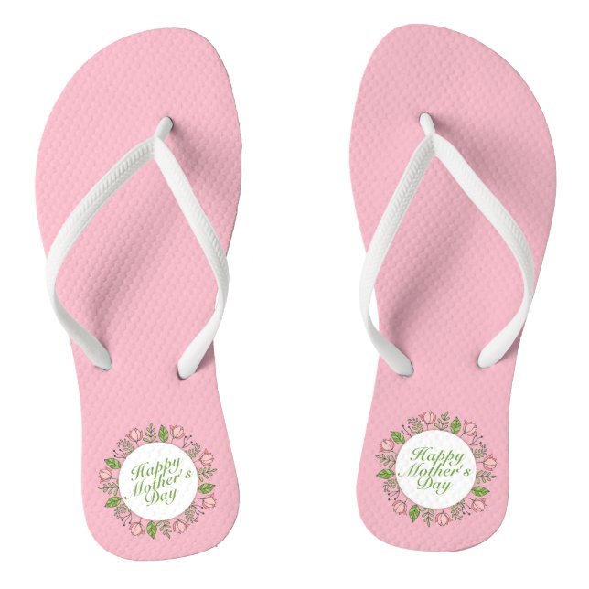 Elegant Happy Mother's Day Floral | Flip Flops (Fußbett)