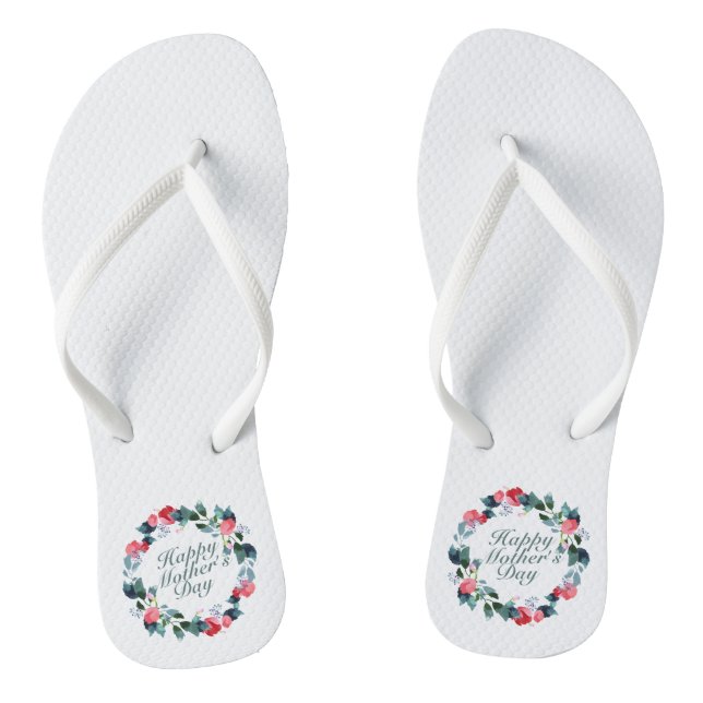 Elegant Happy Mother's Day Floral | Flip Flops (Fußbett)