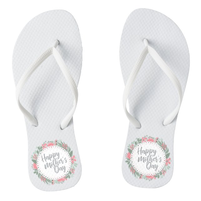 Elegant Happy Mother's Day Floral | Flip Flops (Fußbett)
