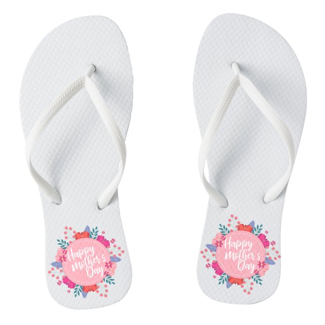 Elegant Happy Mother's Day Floral | Flip Flops (Fußbett)