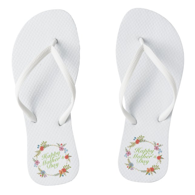 Elegant Happy Mother's Day Floral | Flip Flops (Fußbett)