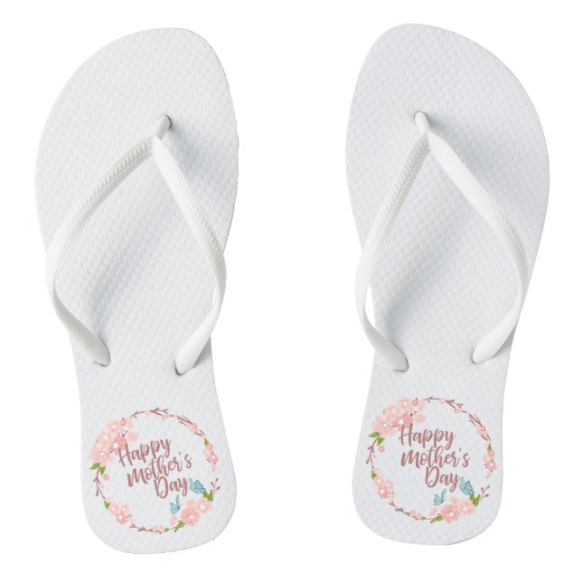 Elegant Happy Mother's Day Floral | Flip Flops (Fußbett)