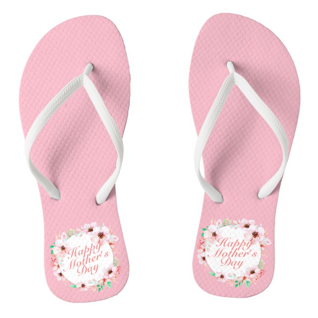 Elegant Happy Mother's Day Floral | Flip Flops (Fußbett)