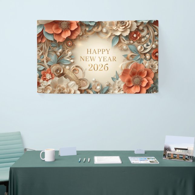 elegant happy new year party banner (Messeveranstaltung)