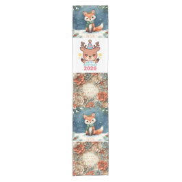elegant happy new year table runner kurzer tischläufer