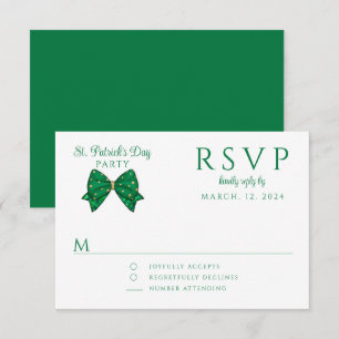 Elegant Happy St. Patrick's Day Party RSVP Karte