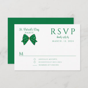 Elegant Happy St. Patrick's Day Party RSVP Karte
