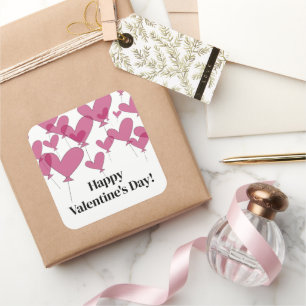 Elegant Happy Valentine's Day Aufkleber