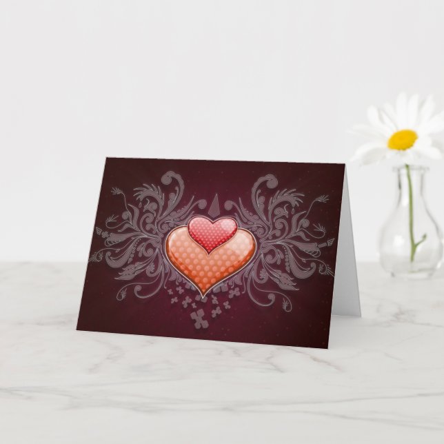 Elegant Happy Valentine's Day Karte (Kleine Pflanze)