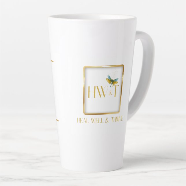 Elegant HealWell & Thrive Milchtasse (Rechte Ecke)