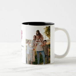 Elegant Heart Happy Valentine's Day Photo Zweifarbige Tasse
