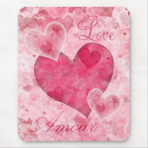 Elegant Hearts Mousepad