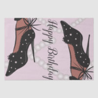 Elegant Heel Beauty Fashionista Birthday Pink