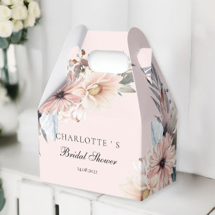 Elegant, Hellrosa und Pastell Boho Brautparty  Geschenkschachtel