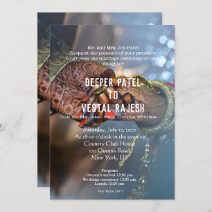 Elegant Henna Indian Wedding Invite Einladung