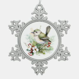 Elegant Holly Bird Christmas Classic Charm Keramik Kugel-Ornament