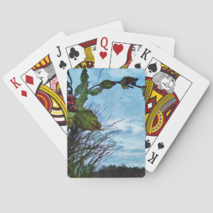 Elegant Holly Christmas, blauer Himmel Spielkarten