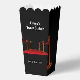 Elegant Hollywood Red Tepet Sweet 16 Birthday Geschenkschachtel