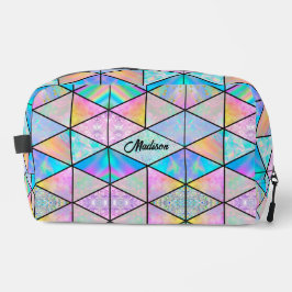 Elegant holografisch farbenfroh waschbeutel