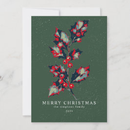 Elegant Hope Poster Holly Berry Weihnachten
