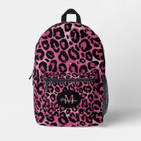Elegant Hot Pink Glam Leopard personalisiert
