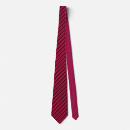 Elegant hot pink &maroon stripes groomsmen wedding krawatte