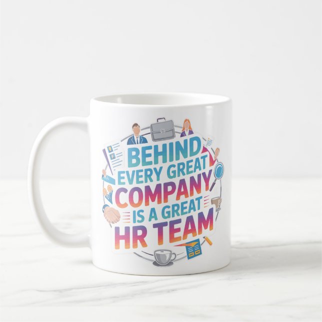 Elegant HR Team Appreciation Quote Design Kaffeetasse (Links)