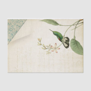 Elegant Hummingbird Ephemera Seidenpapier