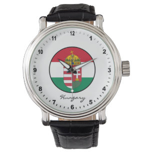 Elegant Hungary Watch & Ungarische Flagge Armbanduhr