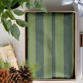 Elegant Hunter Green Garden Green Stripe Seidenpapier