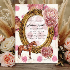 Elegant Hunter’s Sweet 16 Equestrian Birthday Acryleinladungen