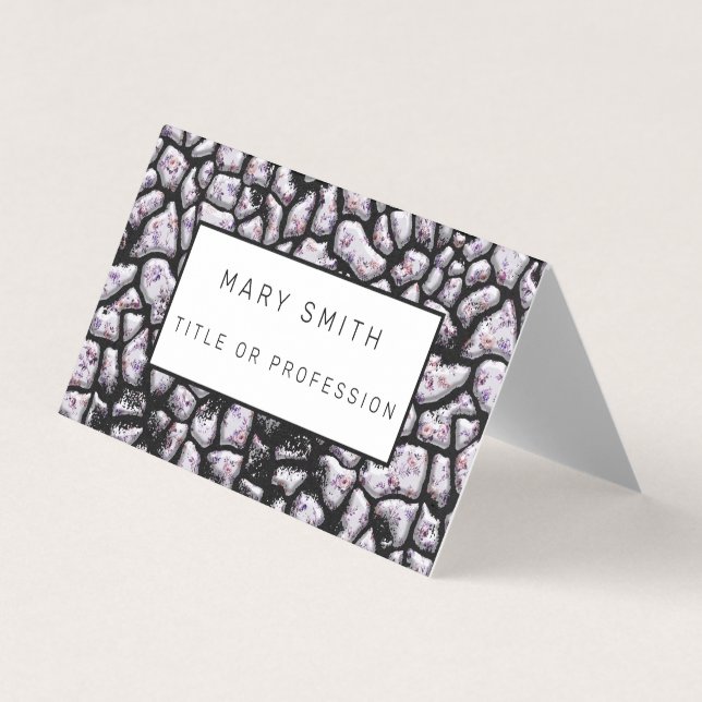 Elegant Hybrid Floral-Animal Visitenkarten (Vorderseite)