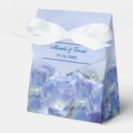 Elegant Hydrangea Blue Florals Gastgeschenk Hochze Geschenkschachtel