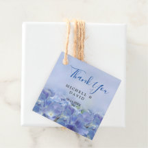 Elegant Hydrangea Blue Florals Vielen Dank für Ihr