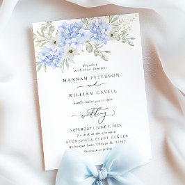 Elegant Hydrangea Floral Wedding Einladung