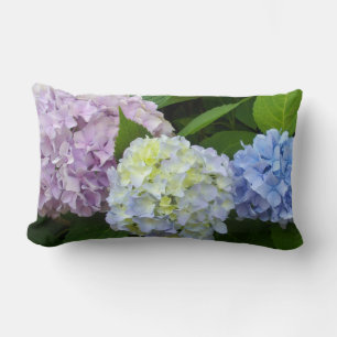 Elegant Hydrangeas lila-blaurosa-Blütenblüte Lendenkissen