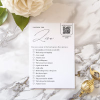 Elegant I Spy Wedding Game Card