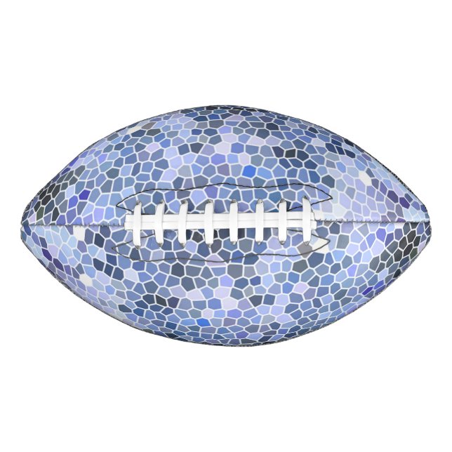 Elegant ice blue mosaic football (Vorderseite)