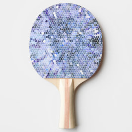 Elegant ice blue mosaic tischtennis schläger