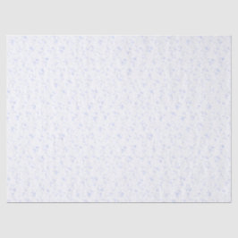 Elegant IcebergBlue Filigree Minimal Ditsy Holiday Seidenpapier