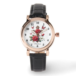 Elegant Ich glaube, kreuz religiös Armbanduhr